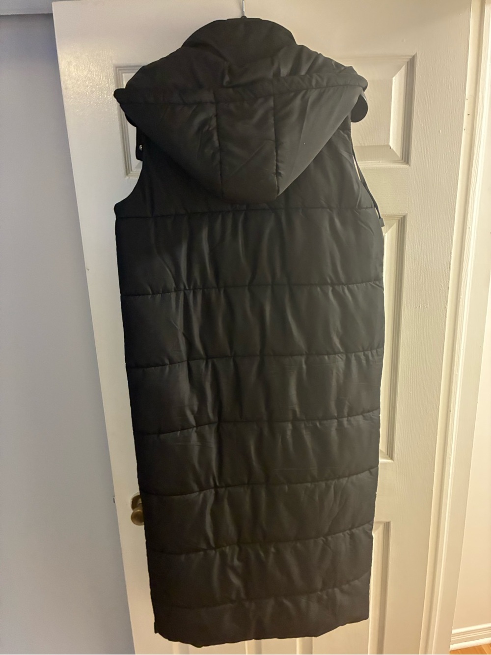 long tall sally Black Long Hooded Puffer Vest